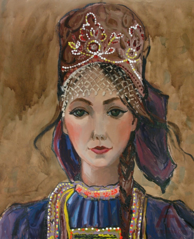 «Портрет девушки в народном костюме»