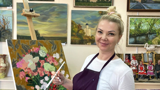 Творческий проект «Цветы России» в Музее имени С.Д. Эрьзи, г. Саранск, Мордовия