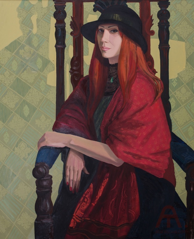«Портрет женщины в красном палантине»